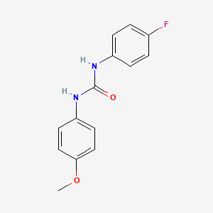 molecular formula C14H13FN2O2 B3846331 N-(4-fluorophenyl)-N'-(4-methoxyphenyl)urea CAS No. 107676-55-1