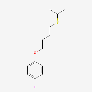 molecular formula C13H19IOS B3846340 1-iodo-4-[4-(isopropylthio)butoxy]benzene 