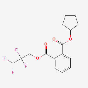 molecular formula C16H16F4O4 B3846358 cyclopentyl 2,2,3,3-tetrafluoropropyl phthalate 