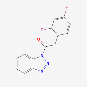 molecular formula C14H9F2N3O B3846366 1-[(2,4-difluorophenyl)acetyl]-1H-1,2,3-benzotriazole 