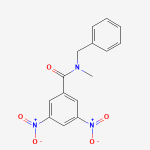 molecular formula C15H13N3O5 B3846374 N-benzyl-N-methyl-3,5-dinitrobenzamide 