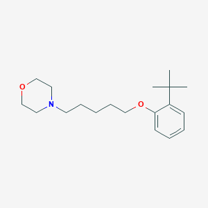 molecular formula C19H31NO2 B3846382 4-[5-(2-tert-butylphenoxy)pentyl]morpholine 