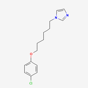 molecular formula C15H19ClN2O B3846397 1-[6-(4-chlorophenoxy)hexyl]-1H-imidazole 
