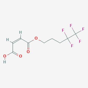 molecular formula C9H9F5O4 B3846432 4-oxo-4-[(4,4,5,5,5-pentafluoropentyl)oxy]-2-butenoic acid 
