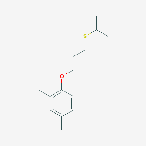 molecular formula C14H22OS B3846442 1-[3-(isopropylthio)propoxy]-2,4-dimethylbenzene 