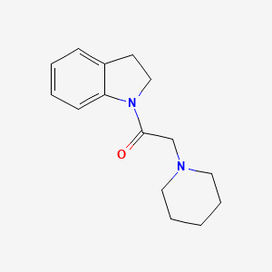 molecular formula C15H20N2O B3846449 1-(1-piperidinylacetyl)indoline CAS No. 56533-61-0