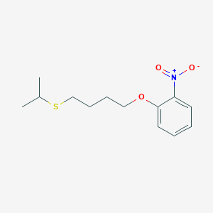 molecular formula C13H19NO3S B3846452 1-[4-(isopropylthio)butoxy]-2-nitrobenzene 