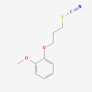 molecular formula C11H13NO2S B3846464 3-(2-methoxyphenoxy)propyl thiocyanate 