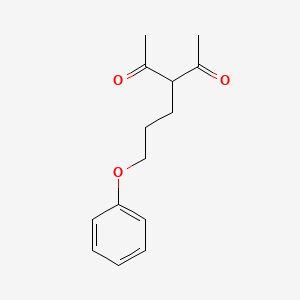 molecular formula C14H18O3 B3846466 3-(3-phenoxypropyl)-2,4-pentanedione 