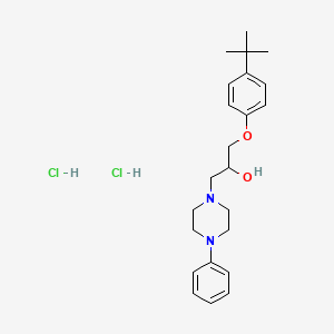 molecular formula C23H34Cl2N2O2 B3846477 1-(4-tert-butylphenoxy)-3-(4-phenyl-1-piperazinyl)-2-propanol dihydrochloride 