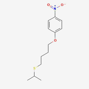 molecular formula C13H19NO3S B3846492 1-[4-(isopropylthio)butoxy]-4-nitrobenzene 