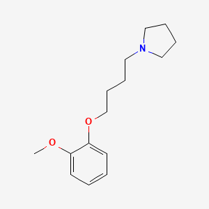 molecular formula C15H23NO2 B3846498 1-[4-(2-methoxyphenoxy)butyl]pyrrolidine 