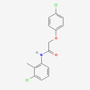 molecular formula C15H13Cl2NO2 B3846499 N-(3-chloro-2-methylphenyl)-2-(4-chlorophenoxy)acetamide 