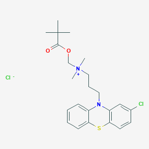 molecular formula C23H30Cl2N2O2S B038465 N-Pivaloyloxymethylchlorpromazine CAS No. 113611-35-1