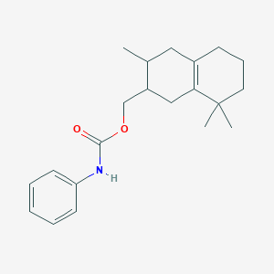 molecular formula C21H29NO2 B3846502 (3,8,8-trimethyl-1,2,3,4,5,6,7,8-octahydro-2-naphthalenyl)methyl phenylcarbamate 