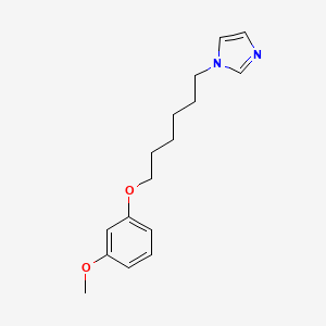 molecular formula C16H22N2O2 B3846513 1-[6-(3-methoxyphenoxy)hexyl]-1H-imidazole 