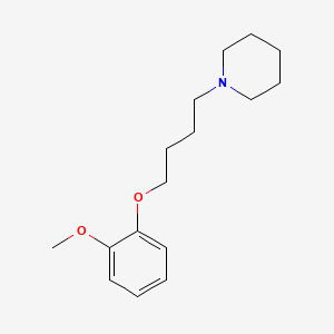 molecular formula C16H25NO2 B3846521 1-[4-(2-methoxyphenoxy)butyl]piperidine 