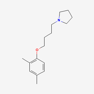 molecular formula C16H25NO B3846527 1-[4-(2,4-dimethylphenoxy)butyl]pyrrolidine 