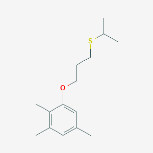 molecular formula C15H24OS B3846538 1-[3-(isopropylthio)propoxy]-2,3,5-trimethylbenzene 