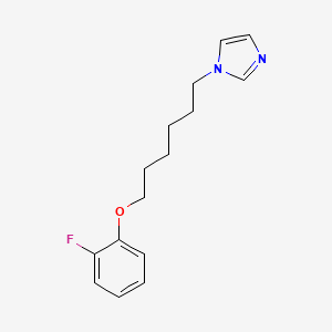molecular formula C15H19FN2O B3846557 1-[6-(2-fluorophenoxy)hexyl]-1H-imidazole 