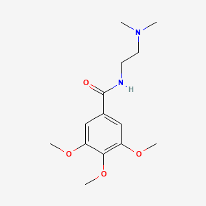 molecular formula C14H22N2O4 B3846563 N-[2-(dimethylamino)ethyl]-3,4,5-trimethoxybenzamide 