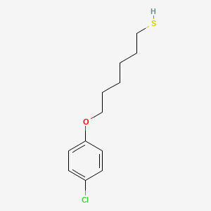molecular formula C12H17ClOS B3846567 6-(4-chlorophenoxy)-1-hexanethiol 