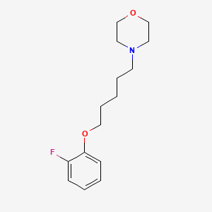 molecular formula C15H22FNO2 B3846576 4-[5-(2-fluorophenoxy)pentyl]morpholine 