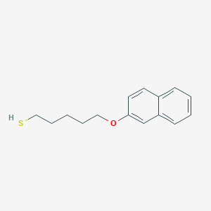 molecular formula C15H18OS B3846582 5-(2-naphthyloxy)-1-pentanethiol 