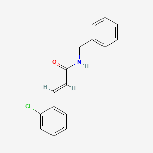 molecular formula C16H14ClNO B3846590 N-benzyl-3-(2-chlorophenyl)acrylamide 
