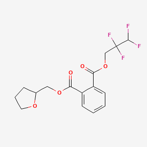 molecular formula C16H16F4O5 B3846596 2,2,3,3-tetrafluoropropyl tetrahydro-2-furanylmethyl phthalate 