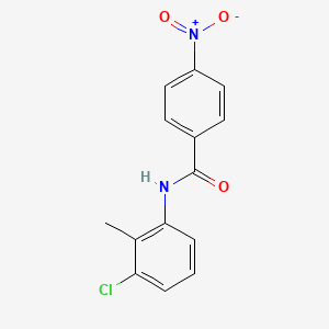 molecular formula C14H11ClN2O3 B3846600 N-(3-chloro-2-methylphenyl)-4-nitrobenzamide 