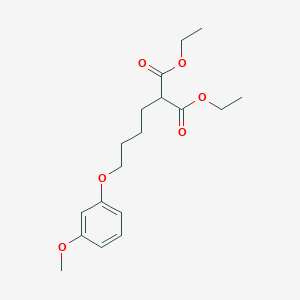 molecular formula C18H26O6 B3846630 diethyl [4-(3-methoxyphenoxy)butyl]malonate 