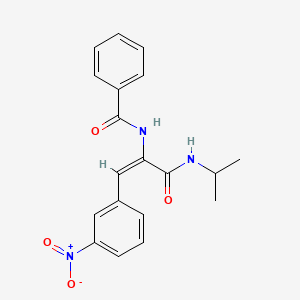 molecular formula C19H19N3O4 B3846632 N-[1-[(isopropylamino)carbonyl]-2-(3-nitrophenyl)vinyl]benzamide 