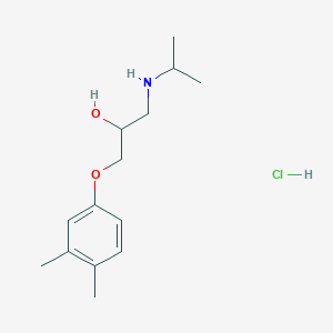 molecular formula C14H24ClNO2 B3846645 1-(3,4-dimethylphenoxy)-3-(isopropylamino)-2-propanol hydrochloride 