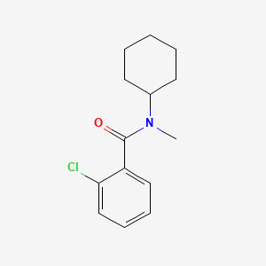 molecular formula C14H18ClNO B3846650 2-chloro-N-cyclohexyl-N-methylbenzamide 
