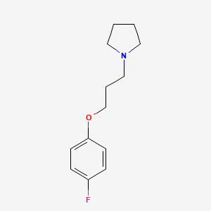 molecular formula C13H18FNO B3846664 1-[3-(4-fluorophenoxy)propyl]pyrrolidine 