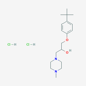 molecular formula C18H32Cl2N2O2 B3846679 1-(4-tert-butylphenoxy)-3-(4-methyl-1-piperazinyl)-2-propanol dihydrochloride CAS No. 5361-57-9