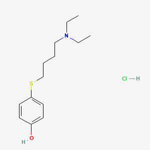 molecular formula C14H24ClNOS B3846699 4-{[4-(diethylamino)butyl]thio}phenol hydrochloride 