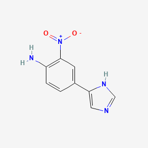 molecular formula C9H8N4O2 B3846701 4-(1H-imidazol-4-yl)-2-nitroaniline 