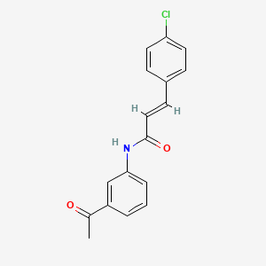 molecular formula C17H14ClNO2 B3846708 N-(3-acetylphenyl)-3-(4-chlorophenyl)acrylamide CAS No. 300822-55-3