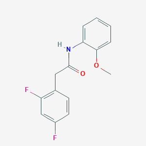molecular formula C15H13F2NO2 B3846719 2-(2,4-difluorophenyl)-N-(2-methoxyphenyl)acetamide 