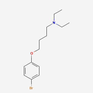 molecular formula C14H22BrNO B3846794 4-(4-bromophenoxy)-N,N-diethyl-1-butanamine 
