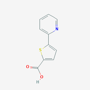 molecular formula C10H7NO2S B038468 5-(ピリジン-2-イル)チオフェン-2-カルボン酸 CAS No. 119082-97-2