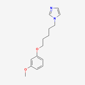 molecular formula C15H20N2O2 B3846805 1-[5-(3-methoxyphenoxy)pentyl]-1H-imidazole 