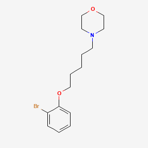 molecular formula C15H22BrNO2 B3846811 4-[5-(2-bromophenoxy)pentyl]morpholine 