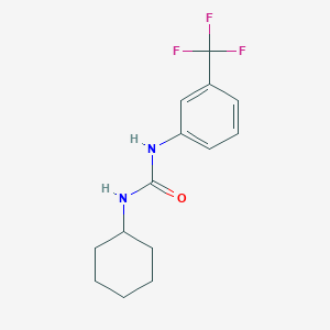 molecular formula C14H17F3N2O B3846813 N-cyclohexyl-N'-[3-(trifluoromethyl)phenyl]urea 