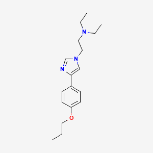 molecular formula C18H27N3O B3846824 N,N-diethyl-2-[4-(4-propoxyphenyl)-1H-imidazol-1-yl]ethanamine 