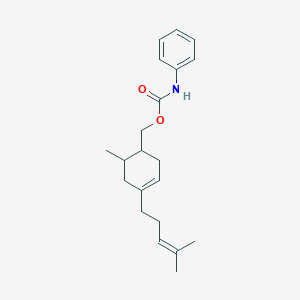 [6-methyl-4-(4-methyl-3-penten-1-yl)-3-cyclohexen-1-yl]methyl phenylcarbamate
