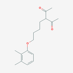 molecular formula C17H24O3 B3846836 3-[4-(2,3-dimethylphenoxy)butyl]-2,4-pentanedione 