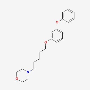 molecular formula C21H27NO3 B3846851 4-[5-(3-phenoxyphenoxy)pentyl]morpholine 